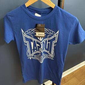 Women's TapouT T-Shirt, Blue Medium, New from 2012, Tag Attached
